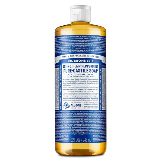 DR BRONNERS CASTILE LIQUID SOAP PEPPERMINT