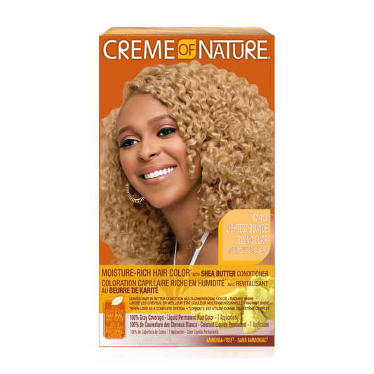 Moisture-Rich Hair Color* with Shea Butter Conditioner C43 Lightest Blonde