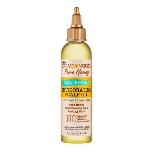 Creme of Nature Pure Honey Scalp Refresh Invigorating Scalp Oil 4oz/ 118ml