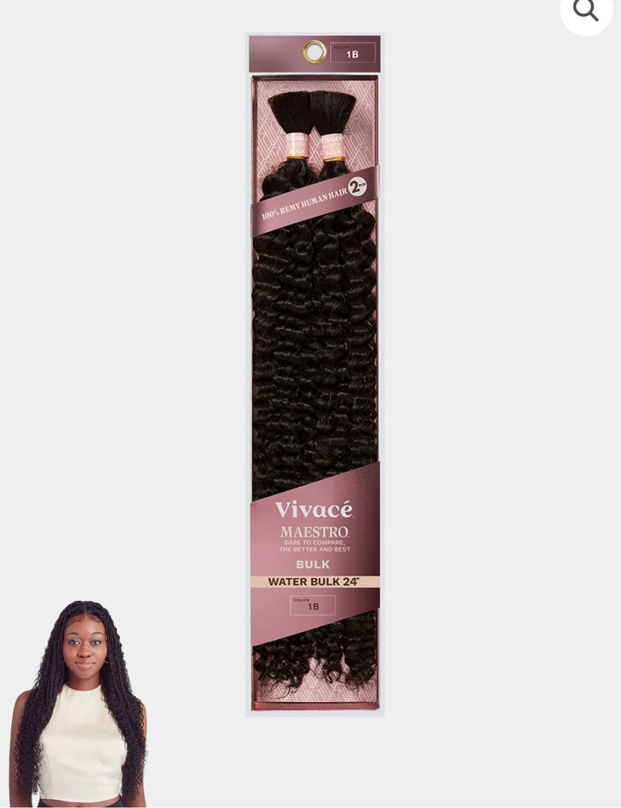 Vivace By KISS 100% Remy Human Hair Perfect for BOHO BRAIDS & LOCS Styles MAESTRO DEEP BULK 18"