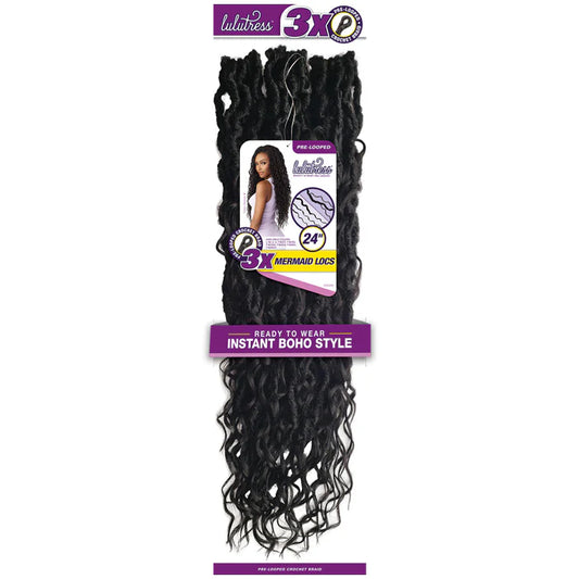 Lulutress Pre-Looped 3x Mermaid Locs 24in