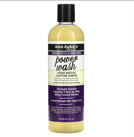 Power Wash, Intense Moisture Clarifying Shampoo, 12 fl oz (355 ml), Aunt Jackie's Curls & Coils