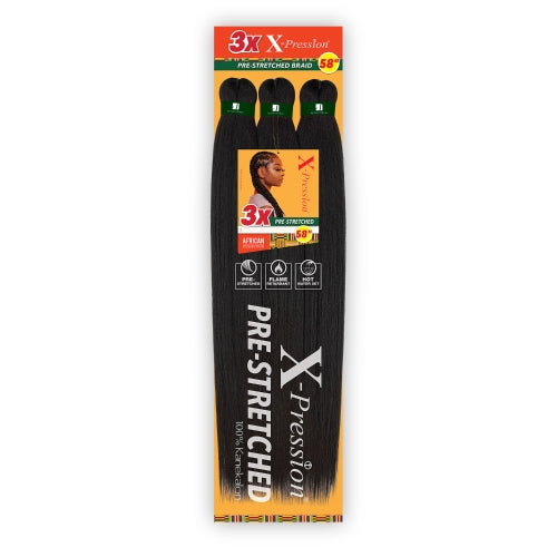 Sensationnel Braids XPRESSION 3X Pre-Stretched Braid 58"