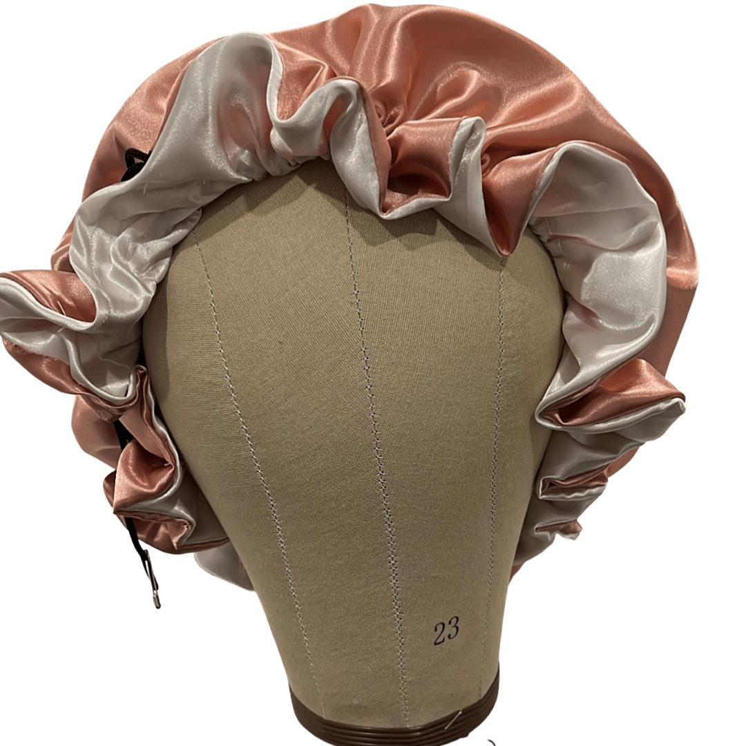 Cafe Crème Adjustable Satin Bonnet